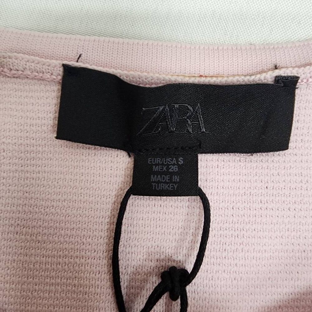 ZARA Women’s S Pink Floral Sleeveless Shift Dress Mini NWT - Picture 7 of 9
